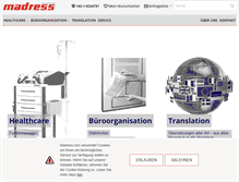 Tablet Screenshot of madress.com